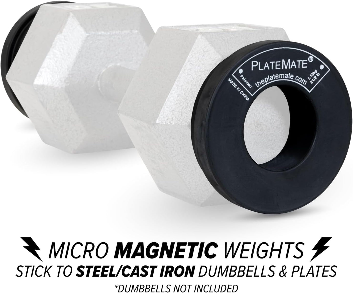 Microload Pair 2 1/2 lb. Magnetic Donut Weights (5 lb. Set)