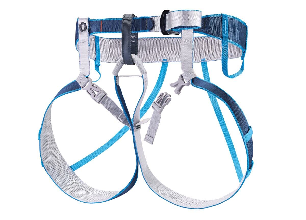 PETZL TOUR Harness - Lightweight Harness for Glacier Travel and Ski Touring - Blue - S/M