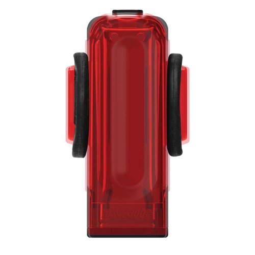 LEZYNE Strip Drive Bicycle USB Rechargeable IPX7 Waterproof Red LED Rear Light w/Multiple Solid & Flash Modes | Silicone Rubber Mounting Strap Included, Black, 300 Lumens/USB-C