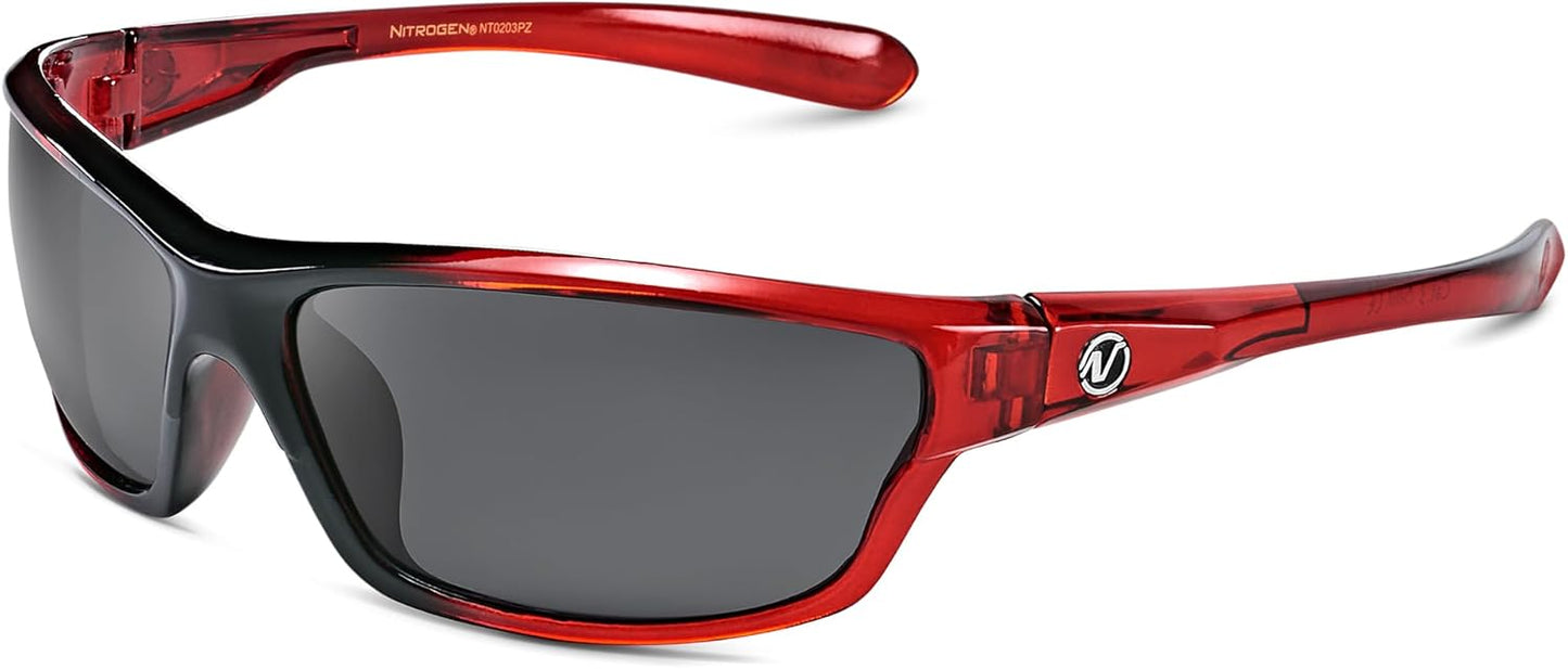 Nitrogen Polarized Wrap Around Sport Sunglasses for Men Women UV400 Driving Fishing Running Sun Glasses