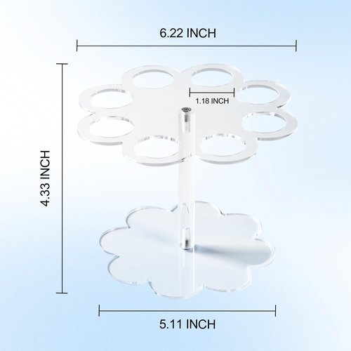 GTUDOR Flavor Cartridge Holder Compatible with Cirkul, Acrylic Flavor Cartridge Storage Rack Organizer, Round Support Stand Organizer Cartridge