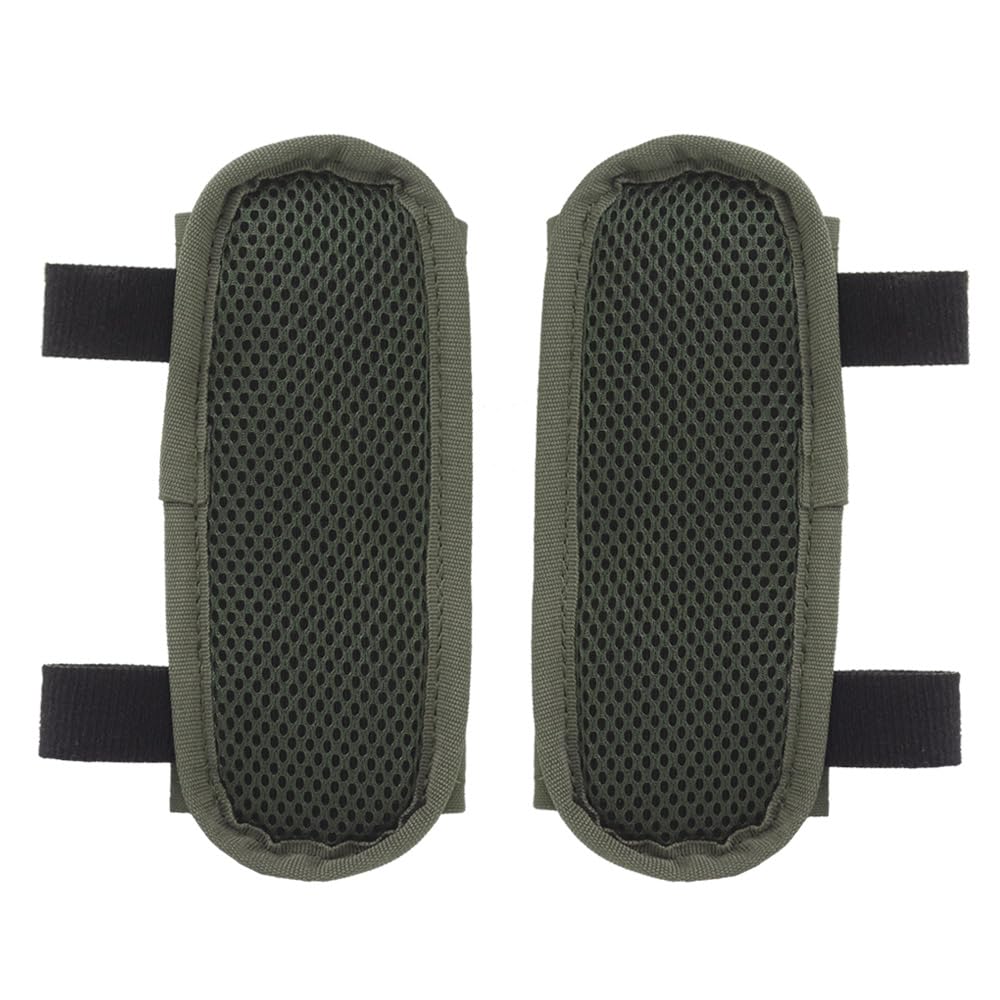 2 Packs Tactical Shoulder Strap Pad Fit JPC 1-3, R, SPC Series, 2.3 to 2.5 IN Width Vest Strap Backpack Strap, with Hook Loop & Breathable Air Mesh Decompress 3D Spacer & Cables Organizer Loop(RG)