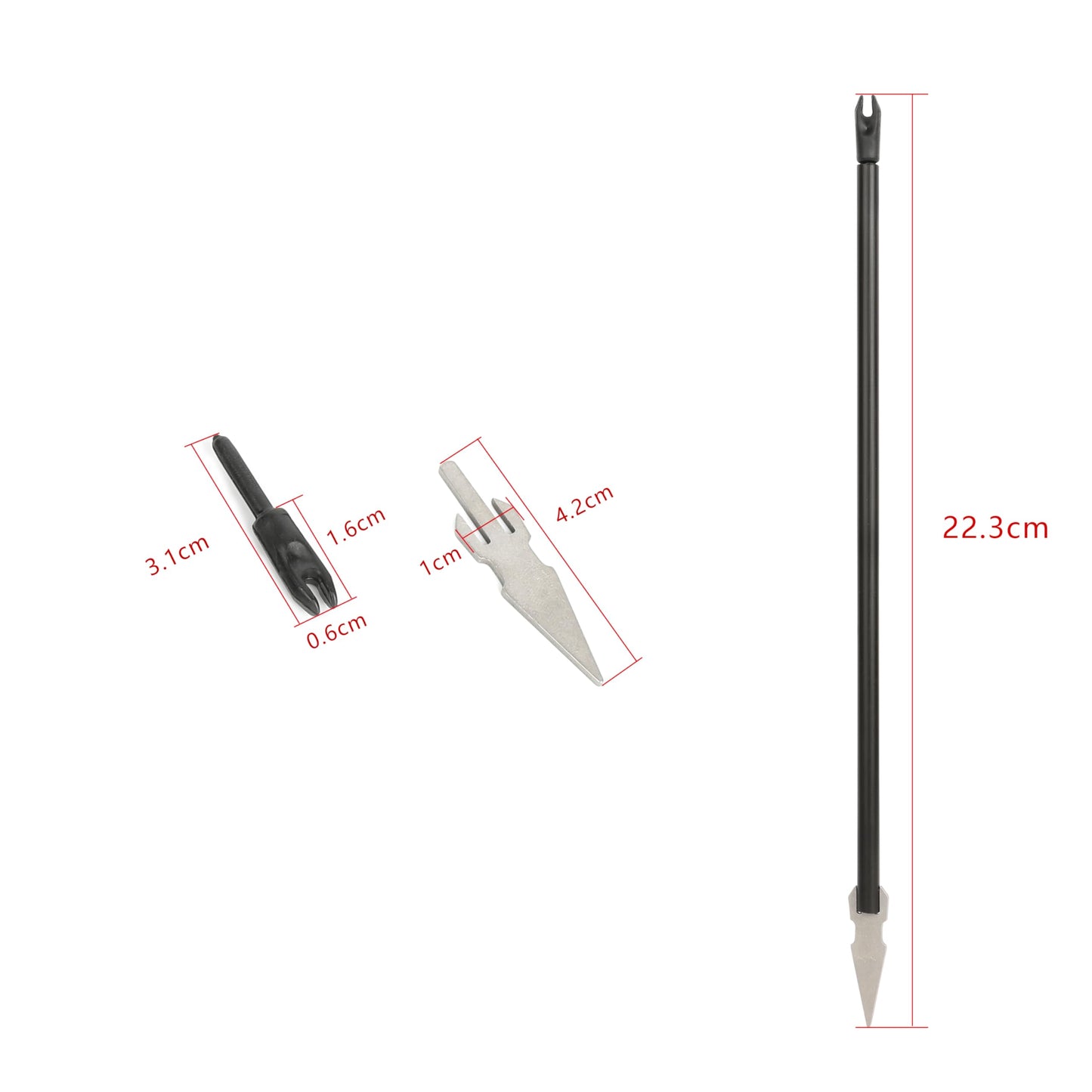 AMEYXGS 8.8 inch Compound Bow Stainless Steel Includes 4/12 Arrows and Target Paper (only 20 Arrow)