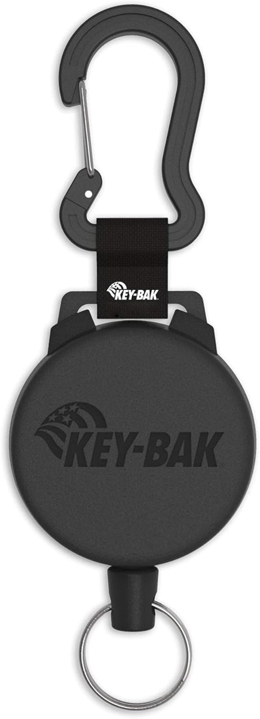 KEY-BAK SECURIT Heavy Duty Retractable Key Holder with a Retractable Kevlar Cord Secures Keys, Gear