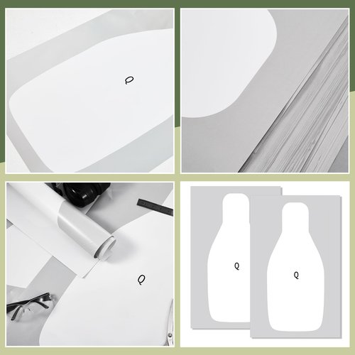 Leyndo Paper Shooting Targets Large Paper Rifle Targets Center Mass Silhouette for Range Shooting Training Qualification for Gun Pistol Rifle Practice (50 Pcs)