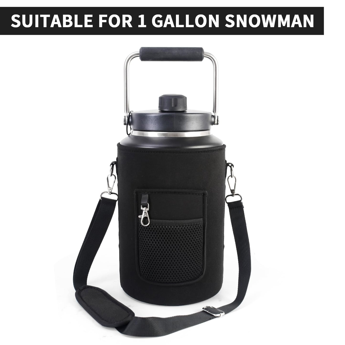 1 Gallon Jug Holder Compatible with Yeti/RTIC One Gallon Jugs, Carrier/Pouch Sleeve for Outdoor Camping, Hiking,Gym