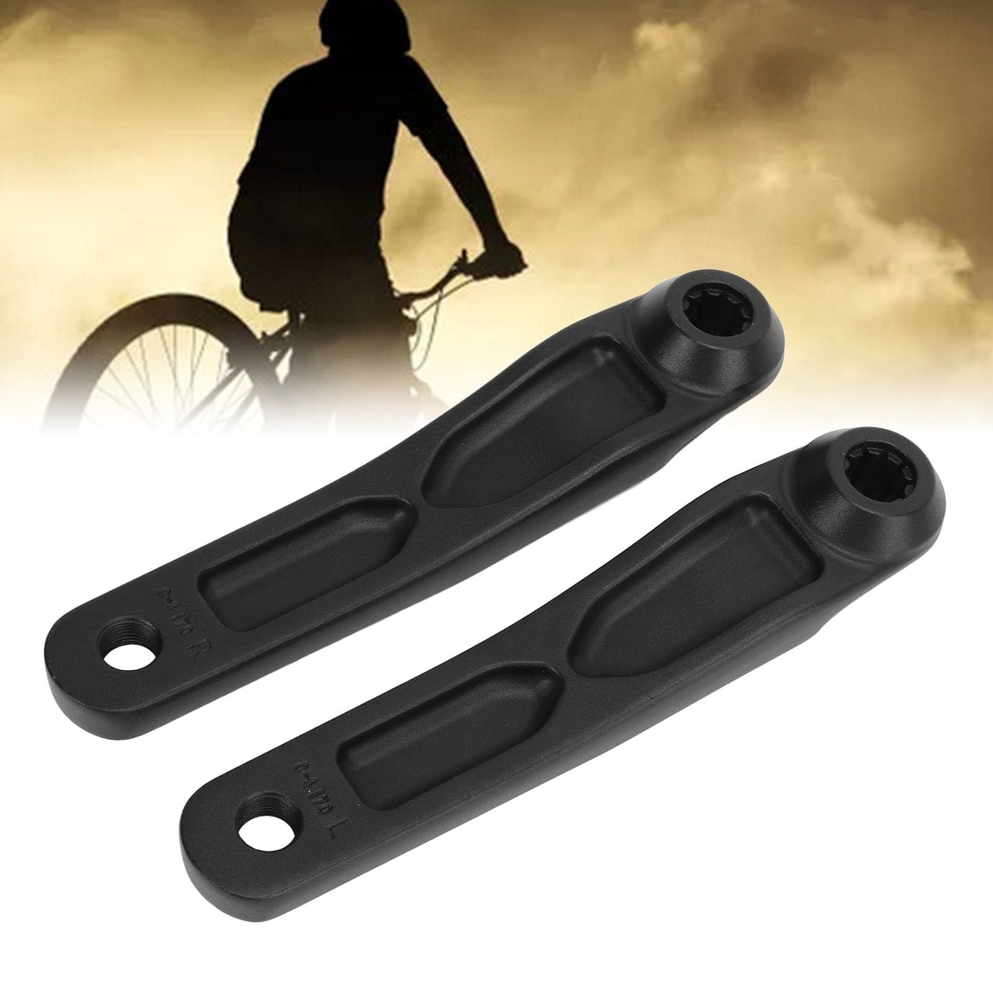 170mm Aluminum Alloy Mini ISIS Electric Crank Arm Set with Easy Installation for Mid Motor