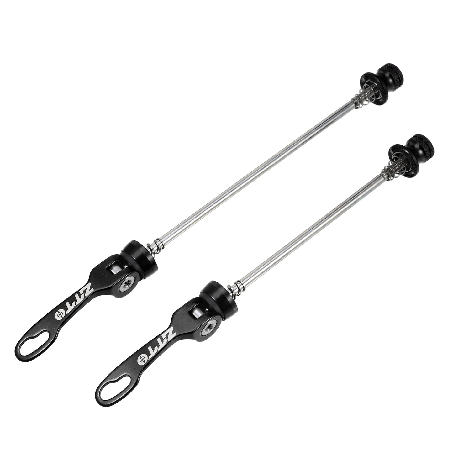 X AUTOHAUX 2 Pcs Bike Bicycle Quick Release Axles Skewers Lever Front Rear Bike Axle Wheel Hub 15cm 5.91" 18.5cm 7.28" Black for MTB Moutain Road Bike
