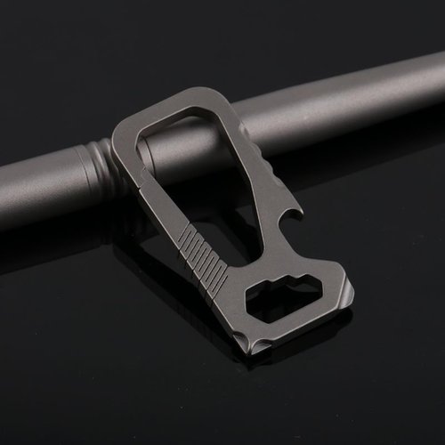 Titanium Key Chain Holder Keychain Carabiner EDC Bottle Opener Key Ring Multifunctional EDC Multi Tool