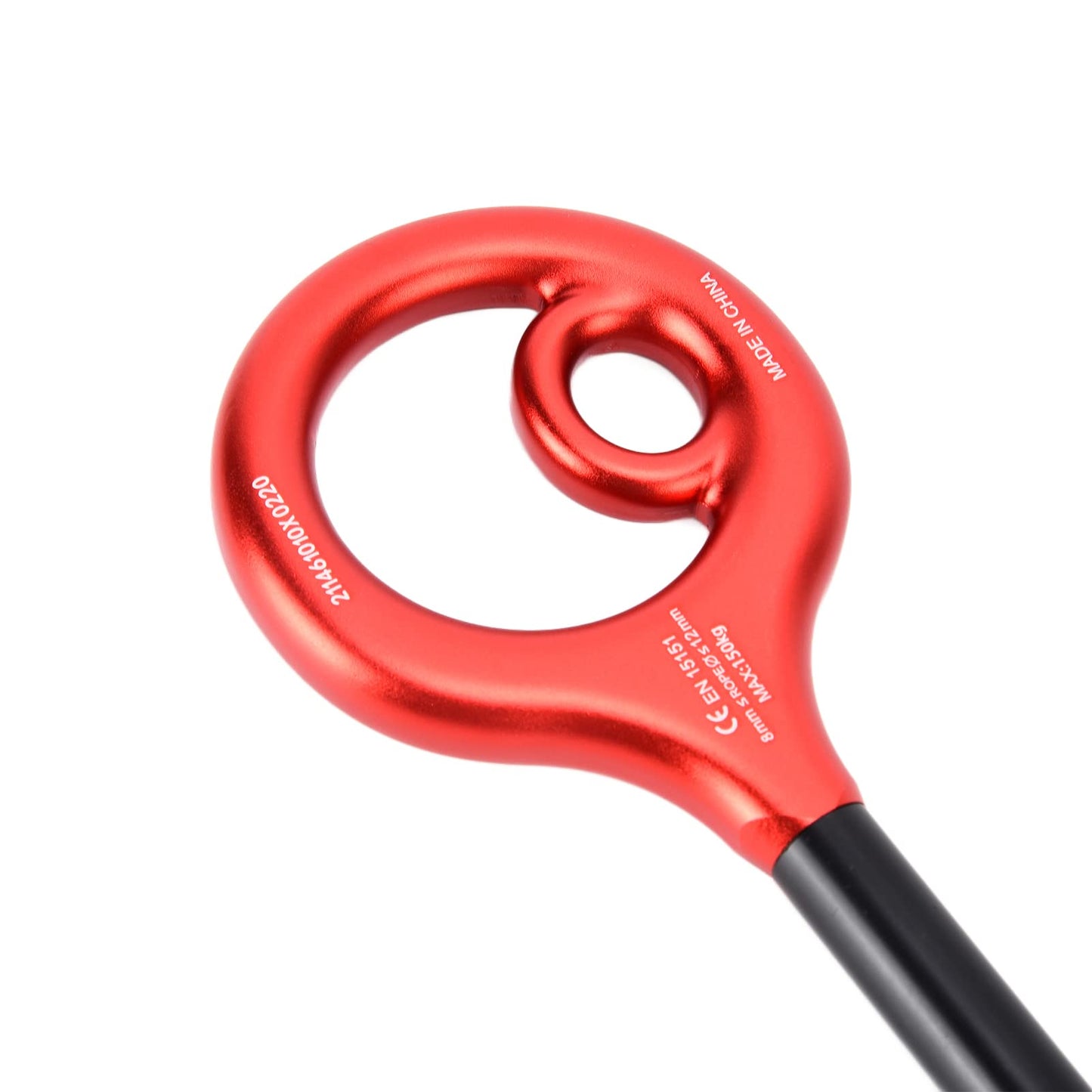 KLLJRFW 9 Rescue Figure 9 Shape Rigging Descender Anti Falling Outdoor Rock Climbing Speed Descent Equipment for Rock Climbing (Red)