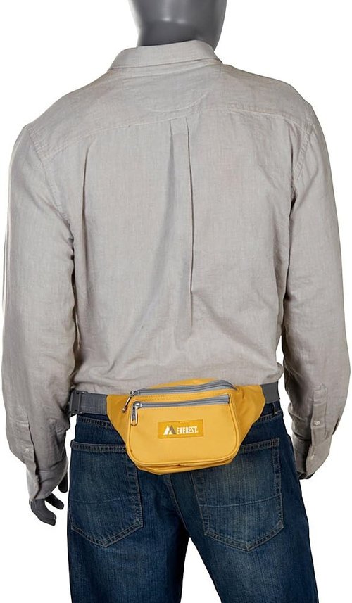 Everest Signature Orange Waist Pack - Stylish, Durable, One Size Fits All