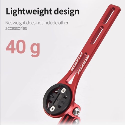 KOOTU Aluminium Alloy Bicycle Computer Mount for Road Bike Integrated Handlebar Compatible for Garmin Edge, Wahoo Elemnt, Bryton, Cateye, GoPro Camera and Light Attachment