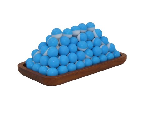 Inert Projectiles - 68 Cal Training Powder Ball, Training Projectile,Fracture Groove Design,Laser weldingwithout Leakage,Compatible with All .68 Cal Pepper Projectile、Paintball launchers