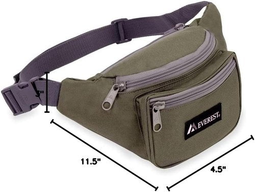 Everest Signature Waist Pack - Standard, Olive, One Size