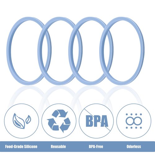 4pcs Gasket Replacement for Owala 40oz Tumbler, O Shaped Rubber Lid Seal Ring Water Bottle Accessories Replacement Part Compatible with Owala 40oz Stainless Steel Cup