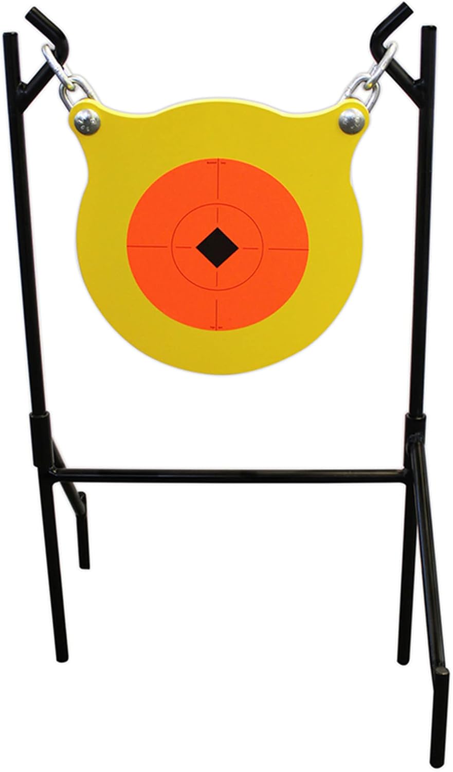 Birchwood Casey World of Targets Boomslang AR500 Steel Durable 0.5" Thick 9.5" Diameter Shooting Gong Target with Stand & Hanging Hardware
