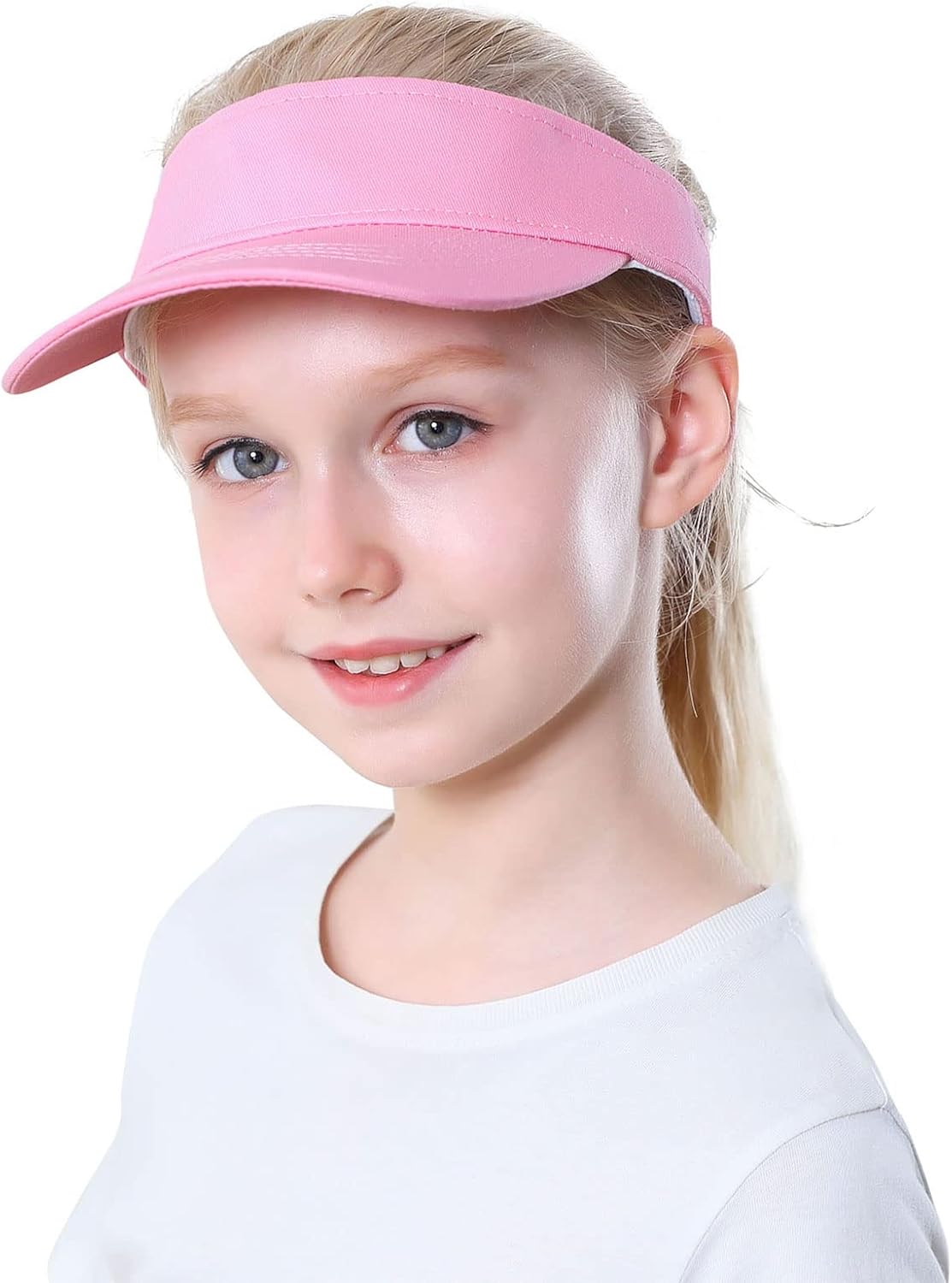Kids Adjustable Sun Visor Hat | Cotton Athletic Cap for Girls & Boys