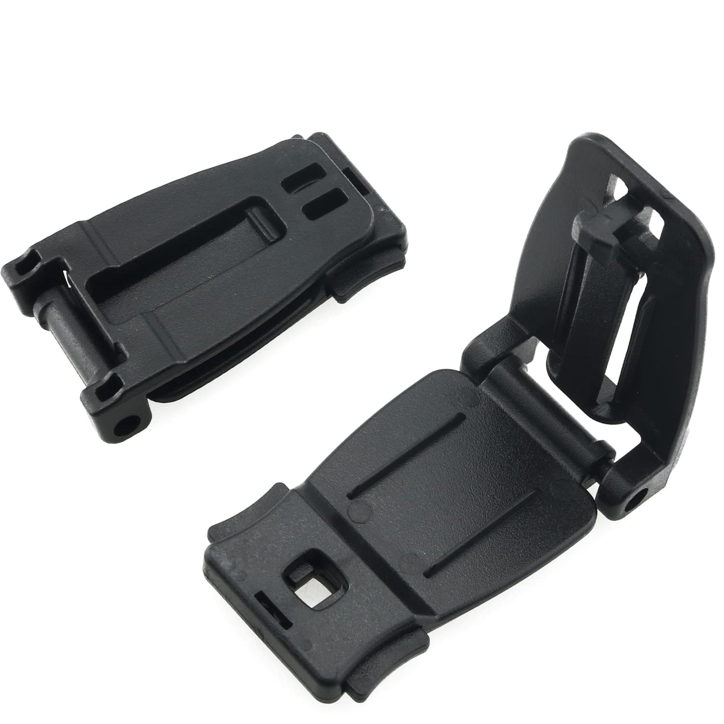 ZCZQC 10pcs MOLLE Clip Tactical Strap Management Tool Web Dominator Buckle Fits 1 Inch/25mm Webbing for Tactical Bag, Backpack for Hiking, Fishing, Camping, Traveling, Black