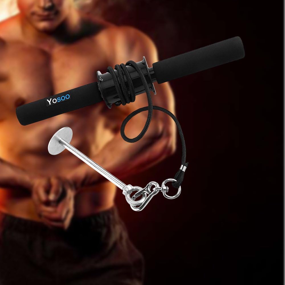 GOTOTOP Wrist Curler Wrist Roller Ripper Forearm Exerciser Strength Wrist Curler For Wrist Forearm Strength Training Forearm Wrist Roller
