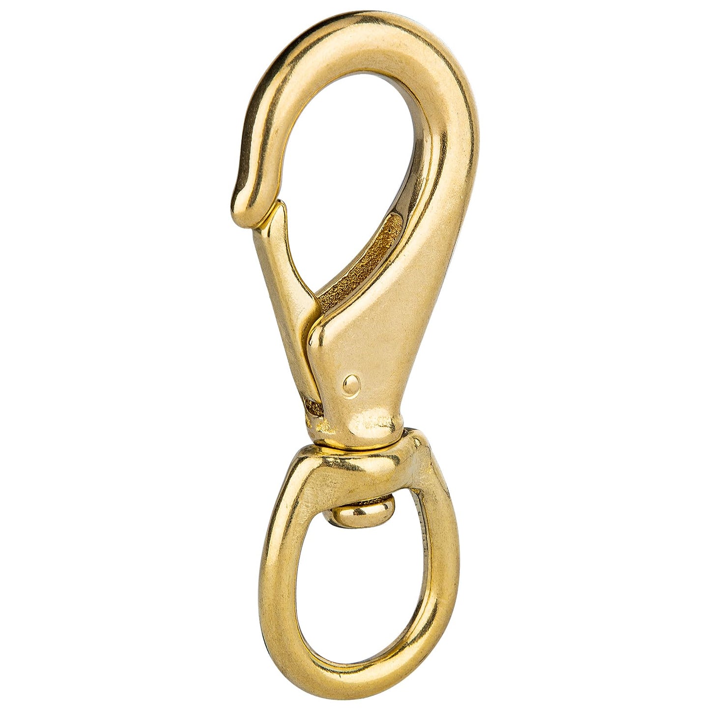 Faneta 4 inch Brass Swivel Snap Hooks Heavy Duty 3/4 inch Swivel Eye - Solid Brass Scuba Diving Clips #2 - Seadog Line, Anchor Lines, Bags, Belting, Leashes, Straps, Luggage, Leathercarft (Pack of 2)