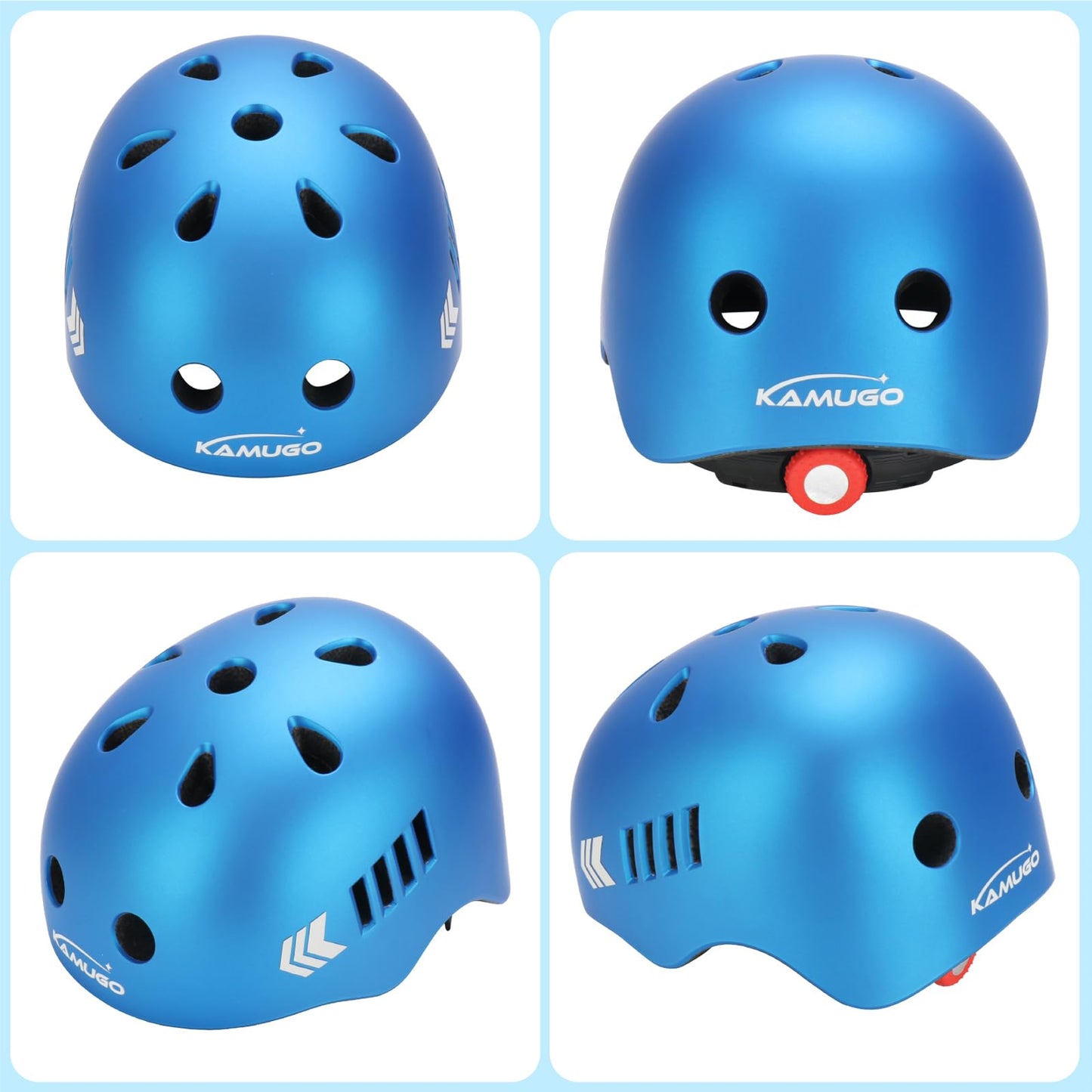 KAMUGO Kids Bike Helmet for Girls Boys Ages 2-8 Years, Toddler Bicycle Helmet Suitable for Skateboard Scooter Roller Skating Inline Roller Skating