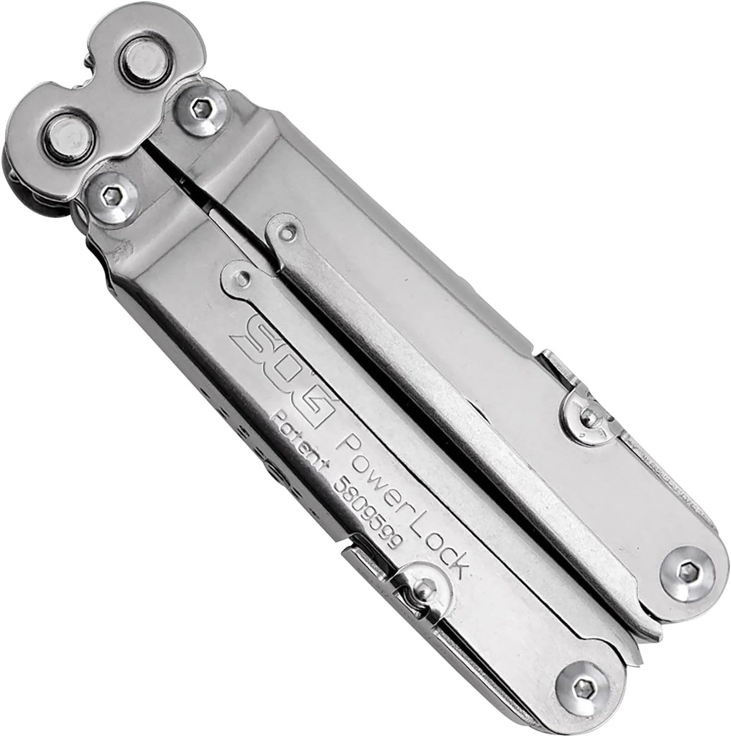 SOG PowerLock Multi-Tool- Compound Leverage Technology with EOD Crimper Device, 420 Stainless Steel Body, 18 Lightweight Specialty Tools (B61N-CP) , Black