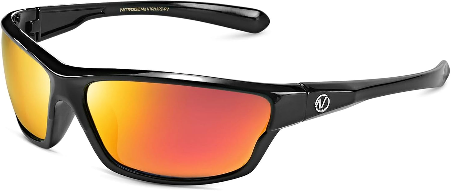 Nitrogen Polarized Wrap Around Sport Sunglasses for Men Women UV400 Driving Fishing Running Sun Glasses