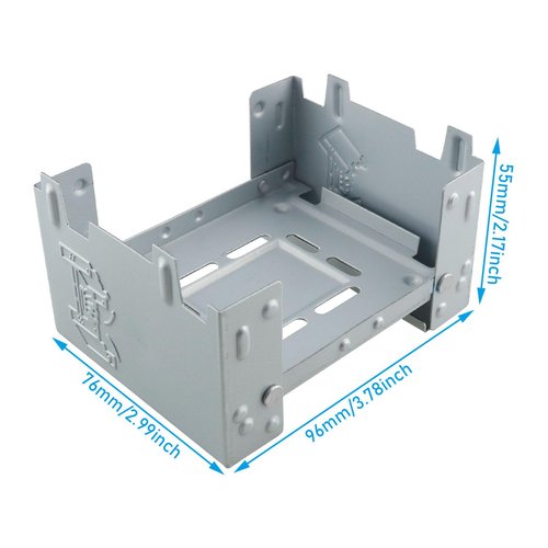 WHYHKJ Small Solid Fuel Outdoor Army Cam Folding Portable Pocket Stove Burner Ultralight