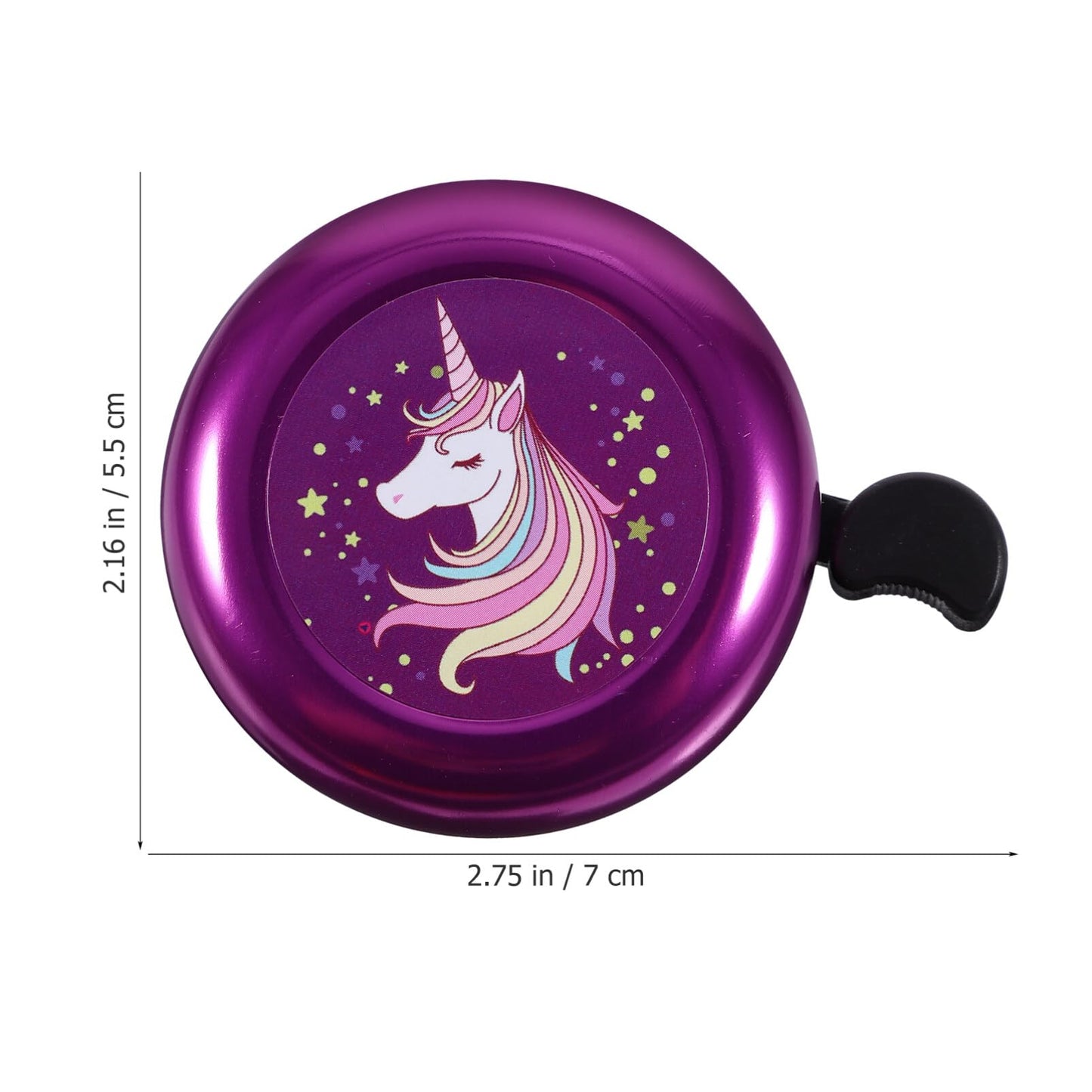 Kids Unicorn Bicycle Bell - Loud Clear Sound for Girls Bikes Fun Cartoon Handlebar Bell Easy to Install Unique Accessories for Kids and Scooters