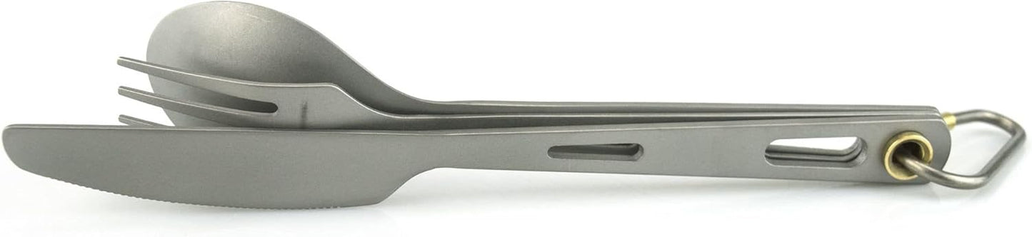 Keith Titanium Ti5310 3-Piece Cutlery Set (Custom Pouch Included)
