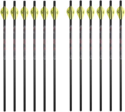 Excalibur Quill 16.5" 250 Grain Crossbow Arrows for Use Twinstrike and Micro Series Crossbows - Choose Carbon or Illuminated Carbon Options