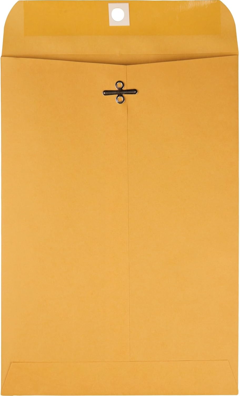 Quality Park 6 x 9 Clasp Envelopes, Clasp and Gummed Closures for Storing or Mailing, 28 lb Kraft Paper, 100 per Box (QUA37855)
