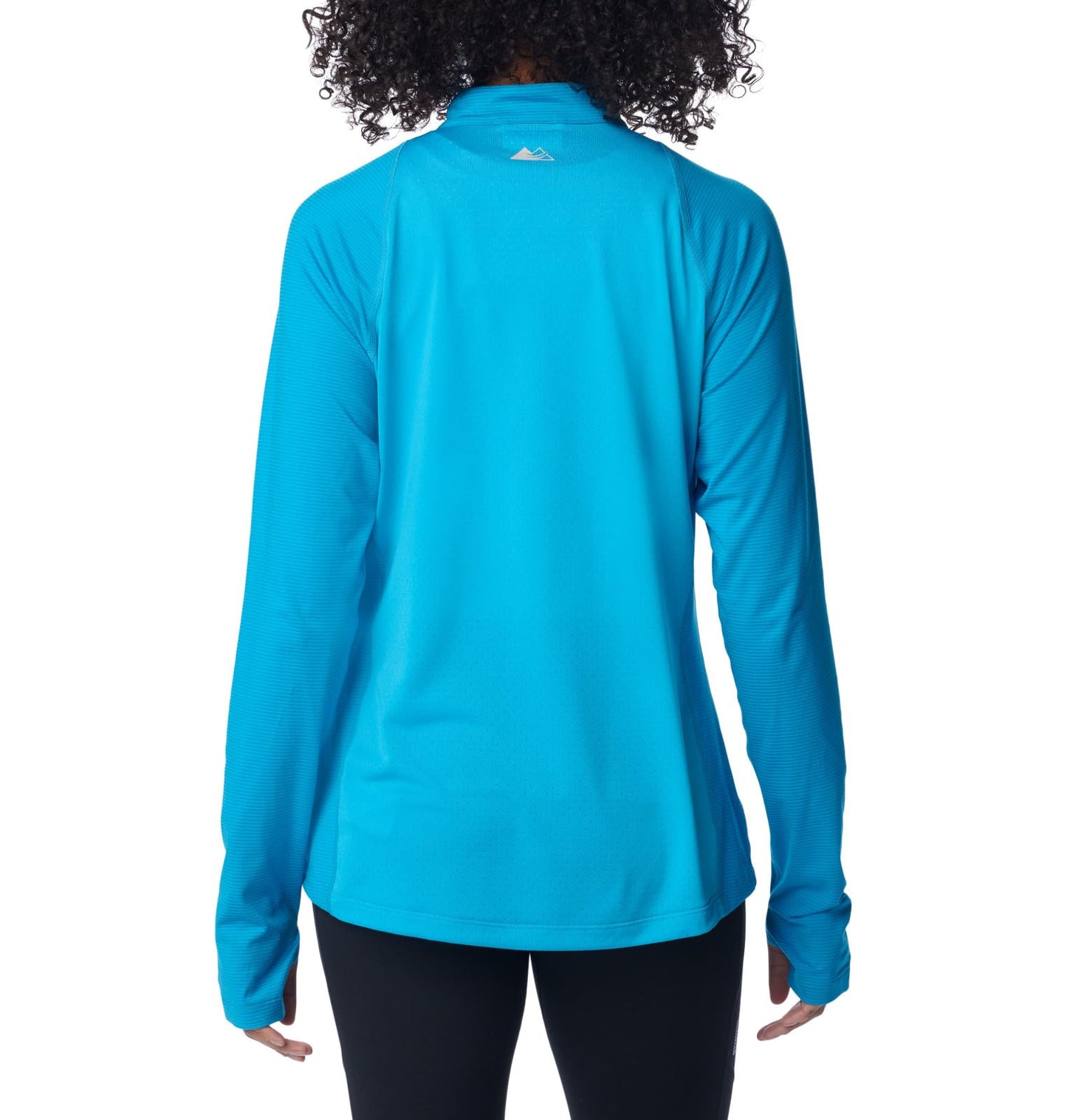 Columbia Women's Endless Trail Half Zip Mesh Long Sleeve, Ocean Blue, Large