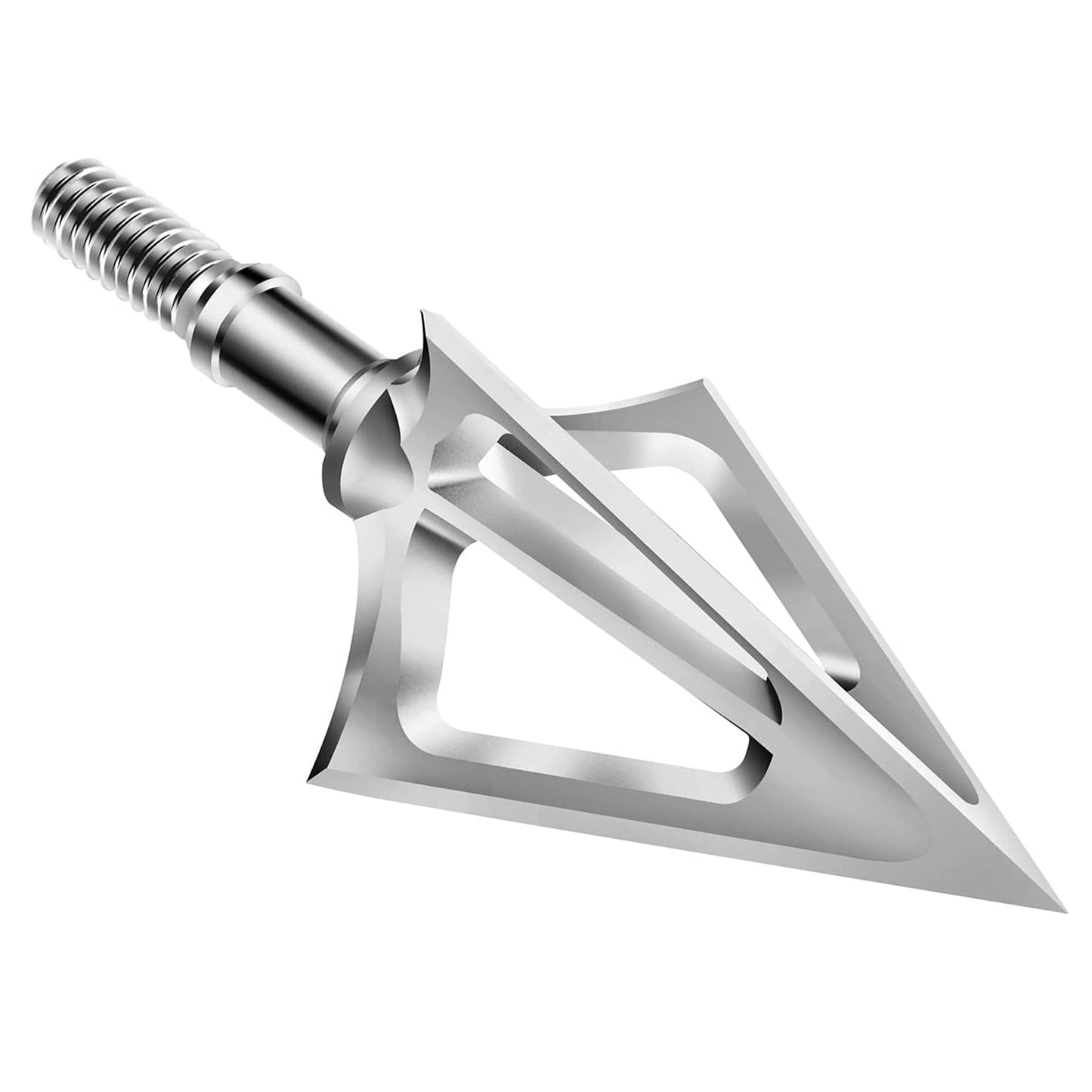 KEAUP 6 Pack Fixed Blade Broadheads 100 Grain 420 Stainless Steel Fixed Blade Broadhead Archery Arrow Heads Crossbow Broadheads for Crossbow and Compound Bow