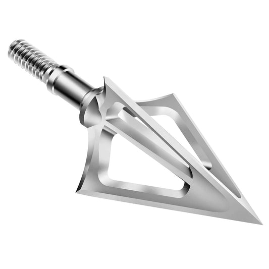 KEAUP 6 Pack Fixed Blade Broadheads 100 Grain 420 Stainless Steel Fixed Blade Broadhead Archery Arrow Heads Crossbow Broadheads for Crossbow and Compound Bow
