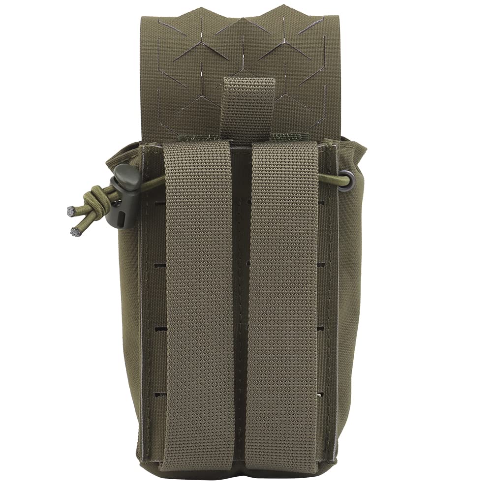 Multifunctional MOLLE Walkie Talkie Pouch,Tactical Quick Release Chest Hang Magazine Pouches Carrier Radio Bag for Hunting Airsoft