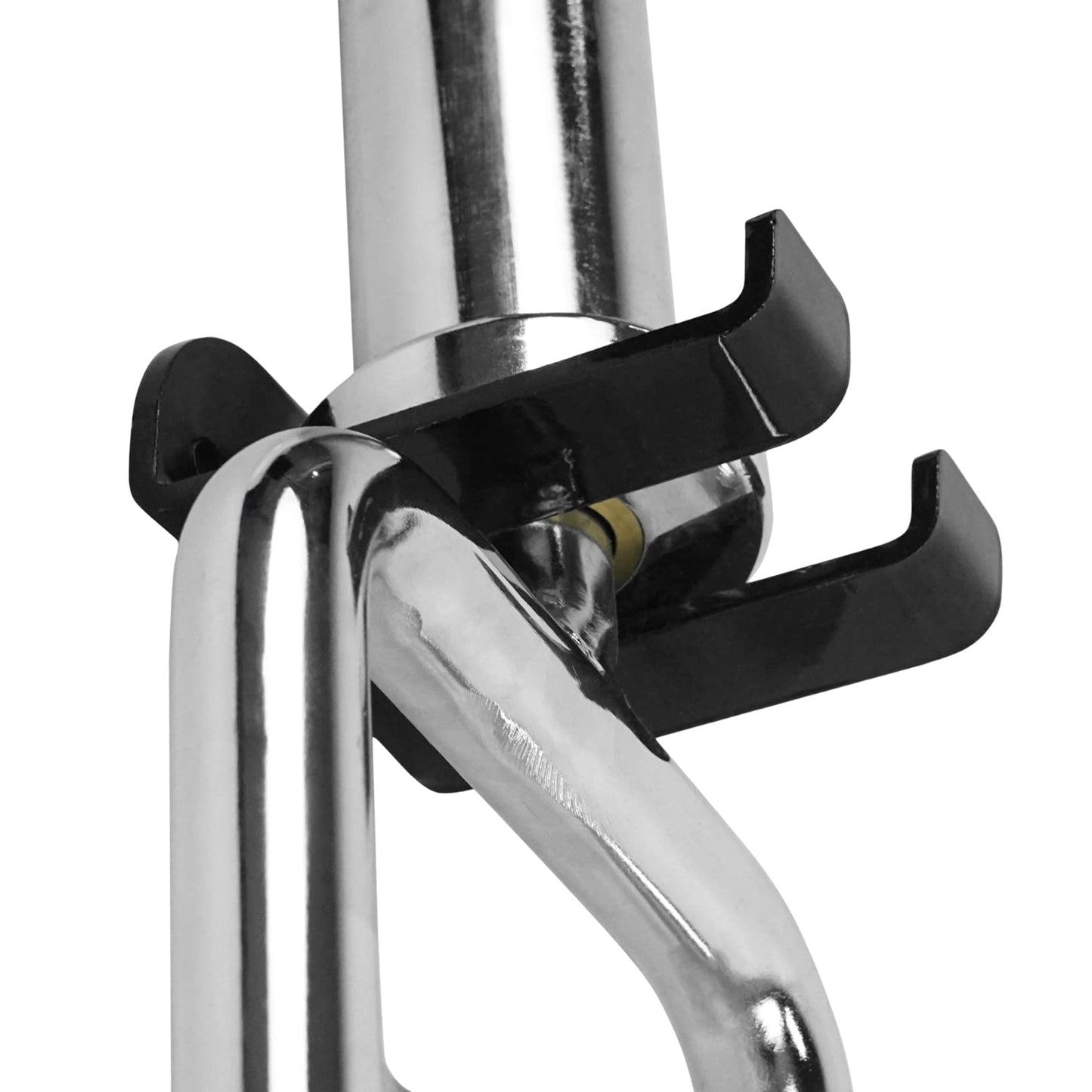 Luwint Set of 2 Single Olympic Barbell Hanger, Vertical Gym Bar Storage Holder Wall Rack