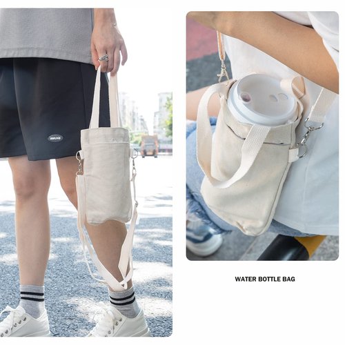 cyclopes Water Bottle Bag,Water Bottle Carrier Bag, Reusable Insulated Coffee Cup Carrier, Portable Drink Holder with Handle Organizer Tote Bag for Hot & Cold Drinks