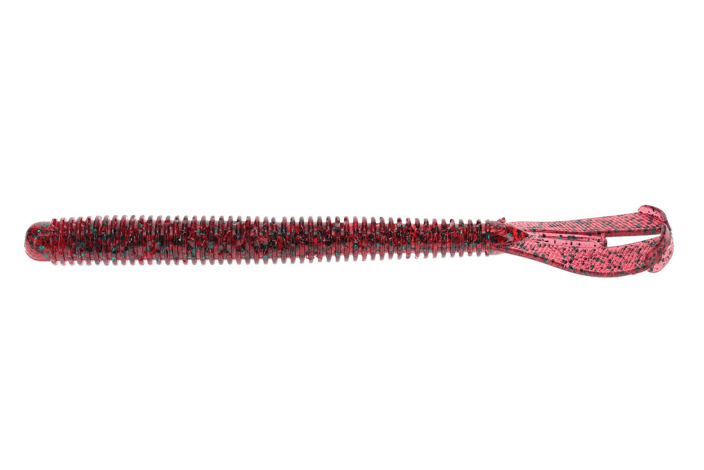 Strike King (RGTTCUT6-85) Rage Twin Tail Menace Worm Soft Bait Fishing Lure, Color 85 - Red Bug, 6"