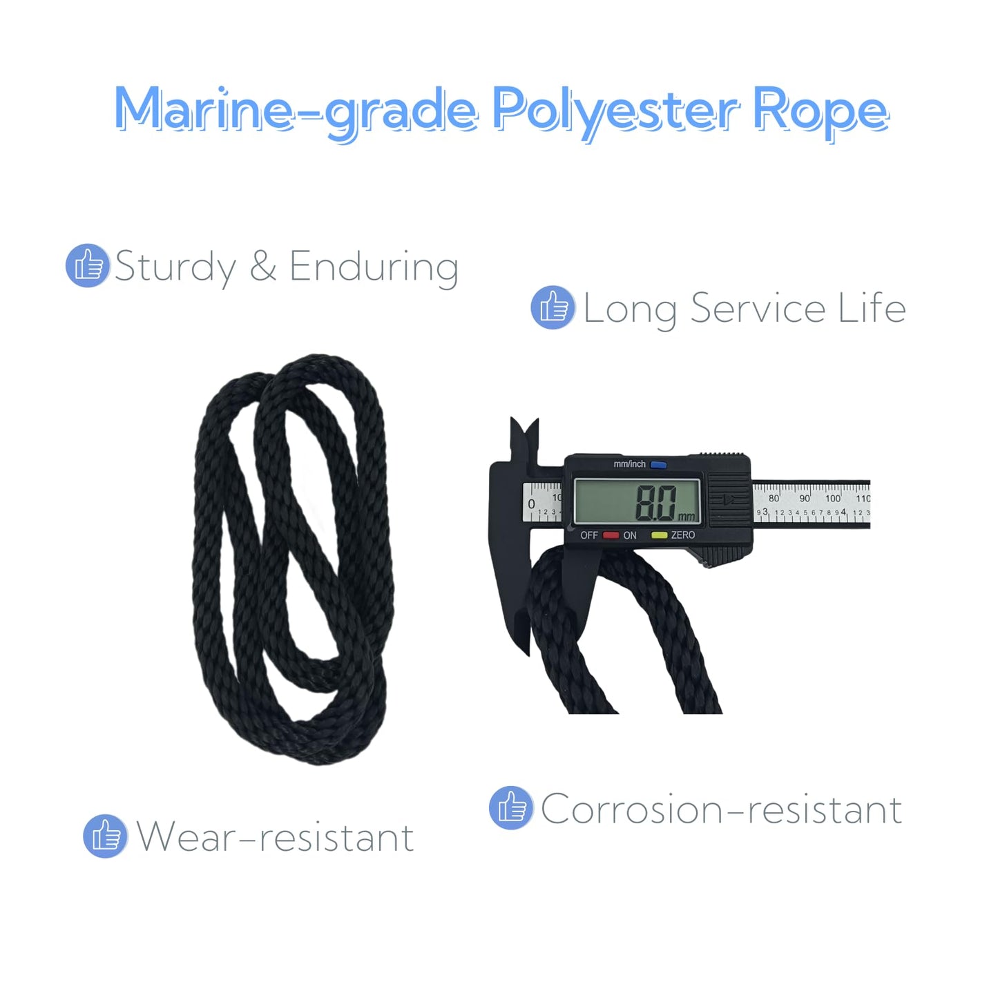 2 Pack Cooler Rope Handle Replacement for YETI, RTIC Coolers, Heavy-Duty, Comfortable Grip, Easy to Install, Perfect for Camping, Fishing, BBQs & Outdoor Adventures