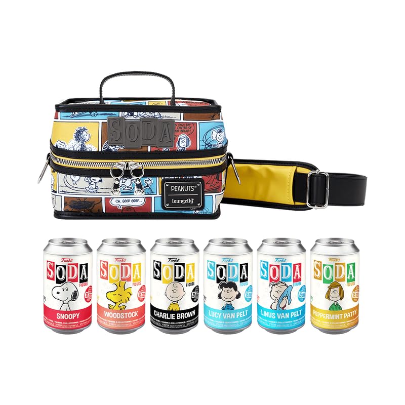 Funko Vinyl Soda Peanuts 6-Pack with Loungefly Cooler