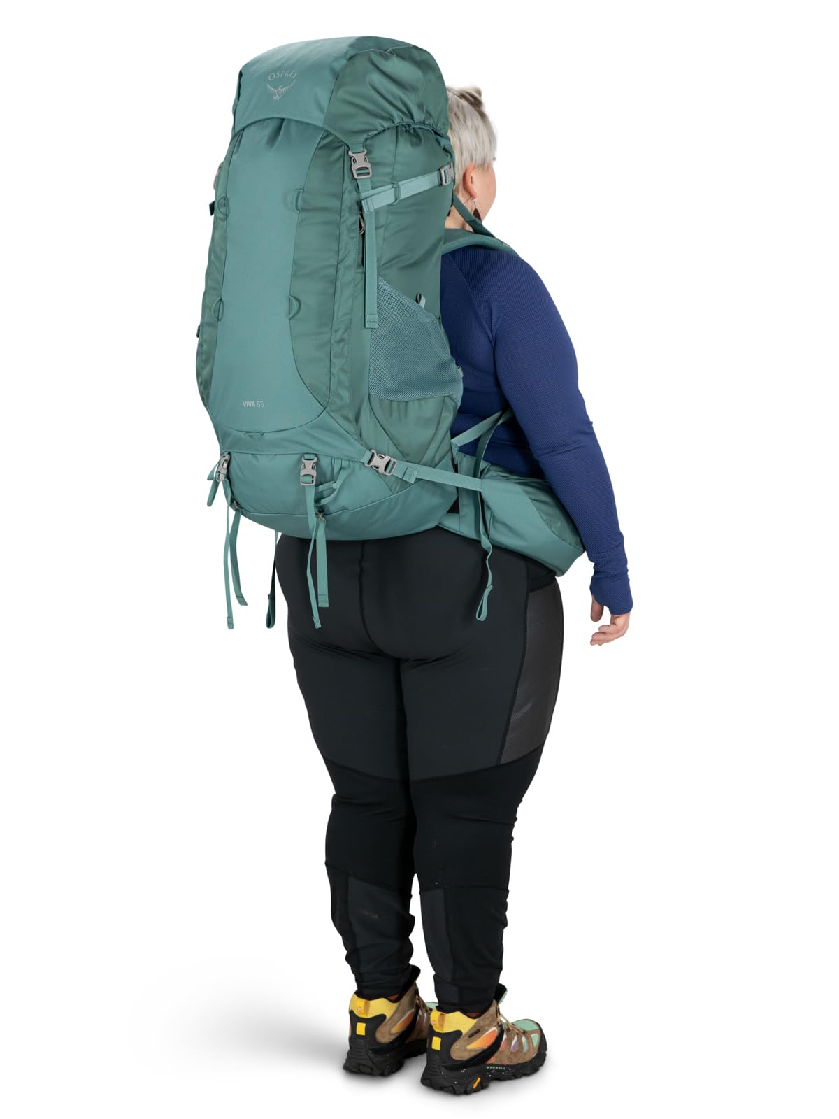 Osprey Viva 65L Women's Backpacking Backpack, Tunnel Vision Grey, Extended Fit