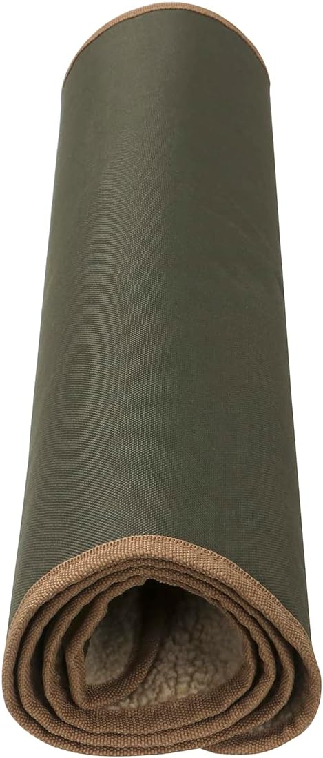 Tourbon Gun Rifle Roll-up Cleaning Mat Pad Shooting Hunting Gun Tool Kit Fleece Lined