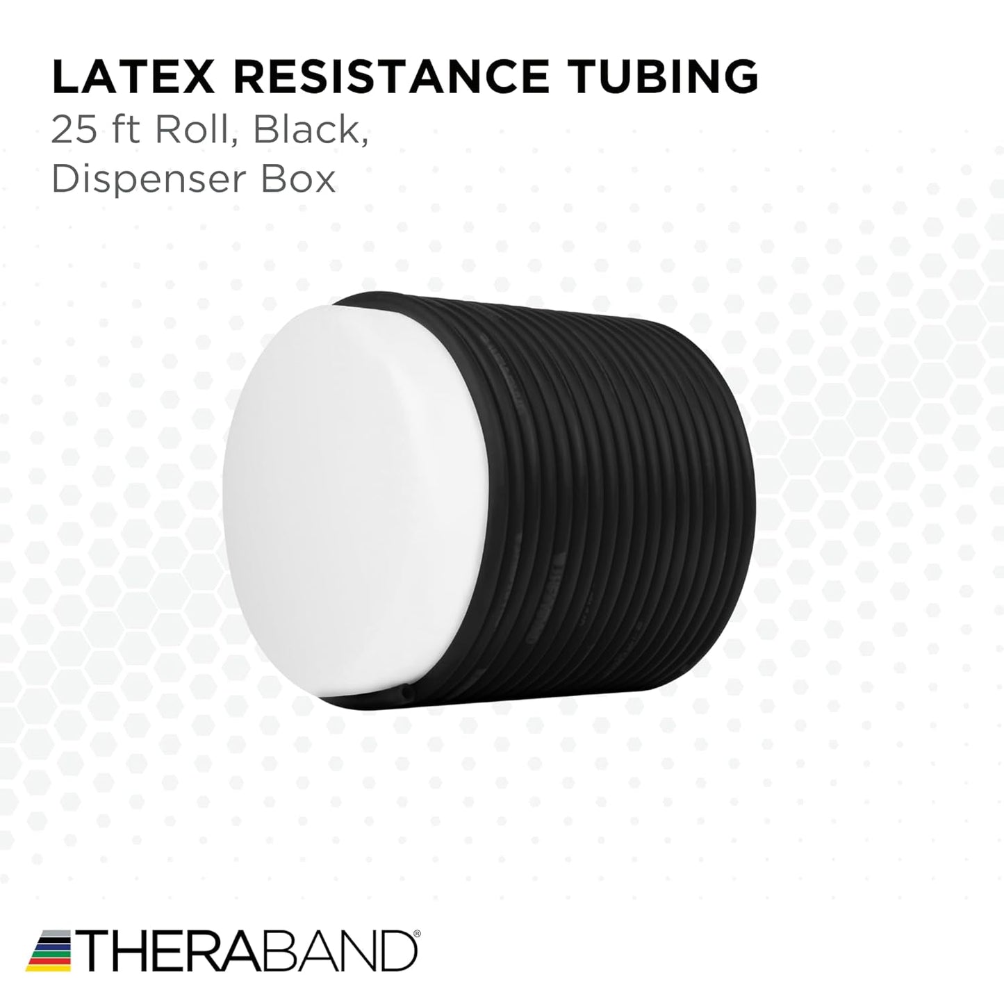 THERABAND Latex Resistance Tubing, Green, Heavy, Level 3, 25 ft Roll, Professional Grade for Upper and Lower Body Workouts, Cut-to-Length, Color-Coded Resistance Levels