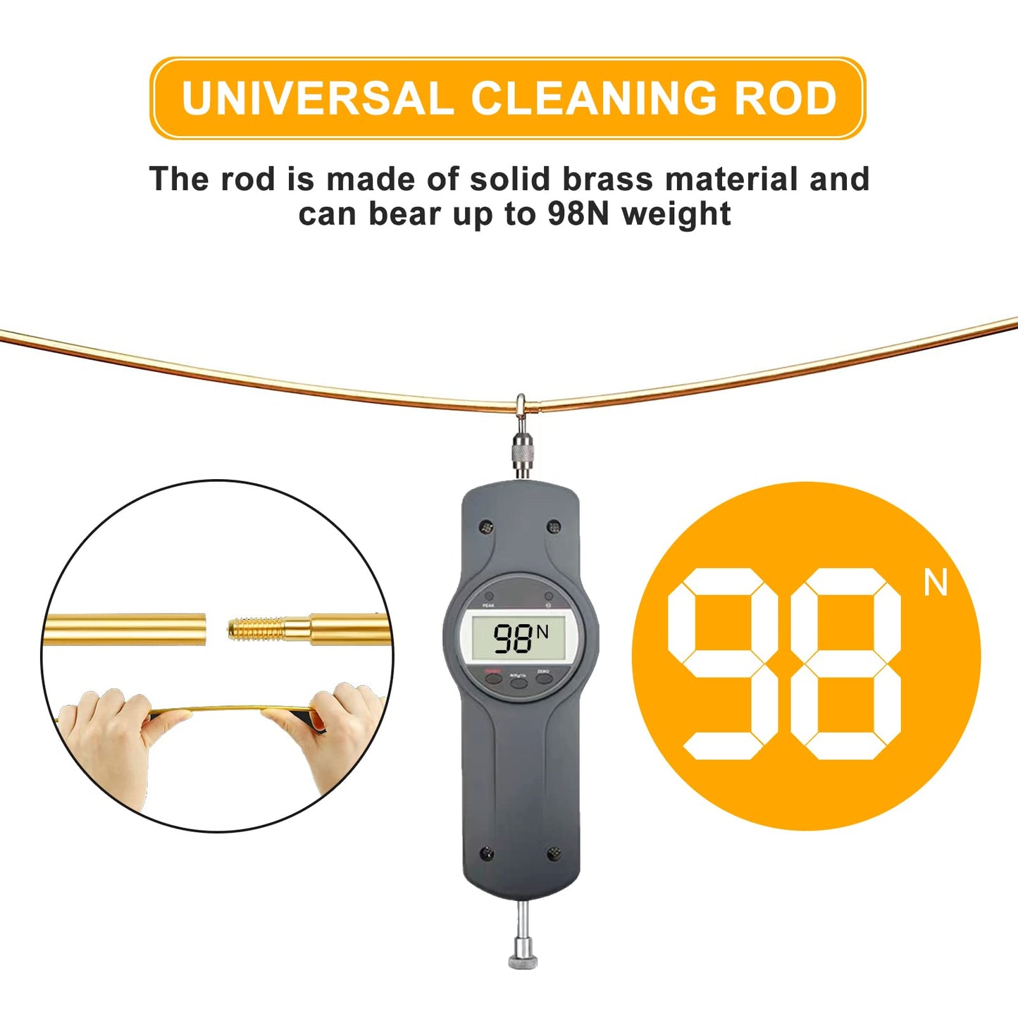 KLOLA Gun Cleaning Kit Universal, Rifle Pistol Shotgun Handgun Cleaning Kit with Case, Universal Gun Cleaning Kit Gun Accessories Brushes for All Caliber Guns