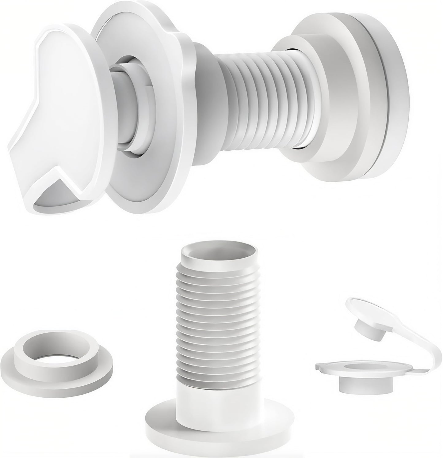 2 Packs Cooler Drain Plug Replacement for Coleman Coolers-1" Shaft Length Cooler Drain Plug Kit,Cooler Parts Accessories Fits Most Coolers