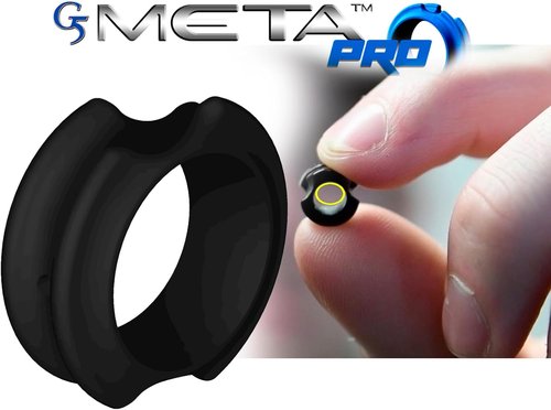 G5 Meta Pro Peep Sight, Anti-Glare Coated Lightweight Convex Interior String Groove Increased Field of View Target Precision Archery Bow Hunting Peep Sight