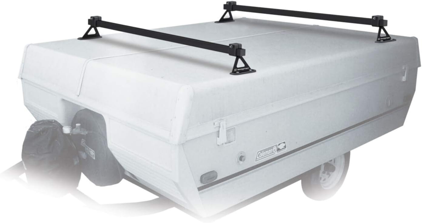 Swagman Roamer RV Approved Cross Bars Roof Bike Rack, White (80510)