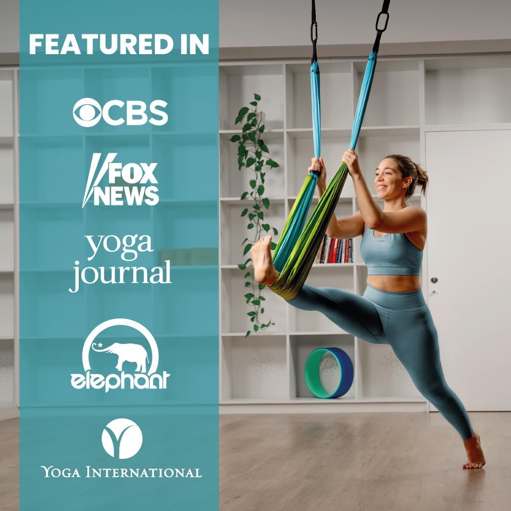 Swing Set for Home & Outdoor | Easy Setup for Strength, Balance & Back Pain Relief | Adjustable Straps & 600lb Capacity, Includes Carrying Bag & Online Tutorials