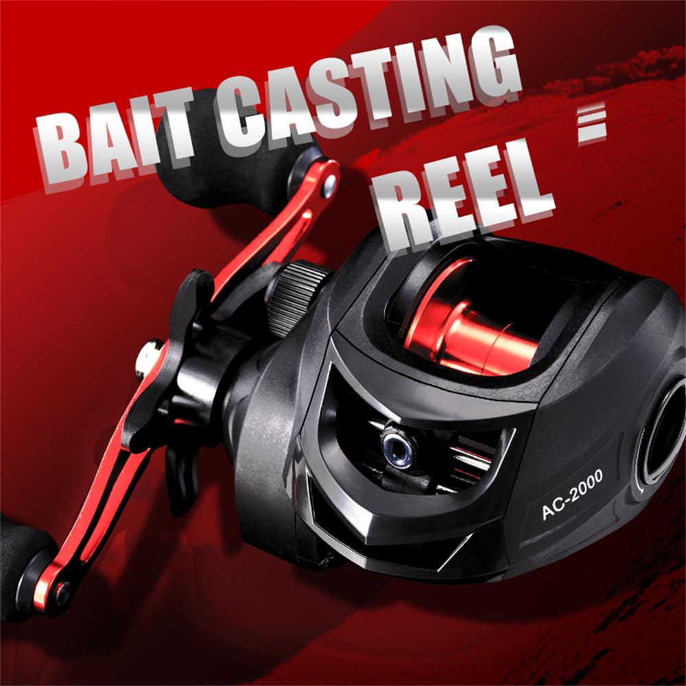 AC Baitcasting Reel Saltwater Freshwater Fishing Reels Max Drag 8KG Light Surf Cast Reel Baitcaster Reels (Right Hand)